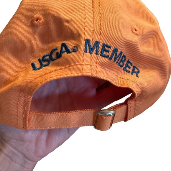 US Open Golf Hat Cap 2015 115th Chambers Bay USGA Member Adjustable Orange - Picture 7 of 8